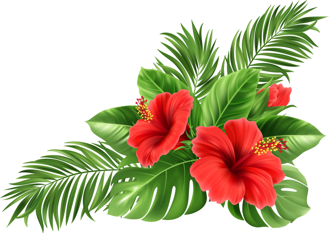 Palm leaf flower