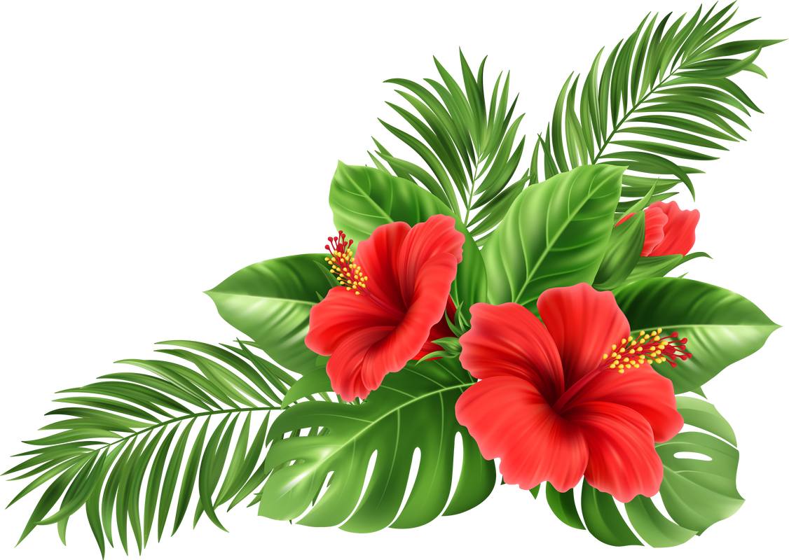 Palm leaf flower